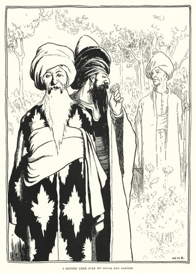 Ich zeigte ihnen mein Haus und meinen Garten (Gravur) von William Heath Robinson