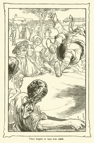 Illustration für Don Quijote von William Heath Robinson