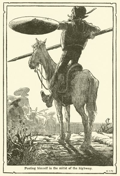 Illustration für Don Quijote von William Heath Robinson