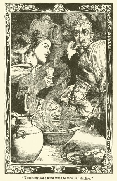 Illustration für Don Quijote von William Heath Robinson