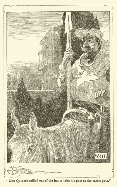 Illustration für Don Quijote von William Heath Robinson