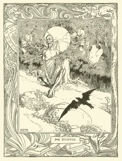 Illustration für Don Quijote von William Heath Robinson