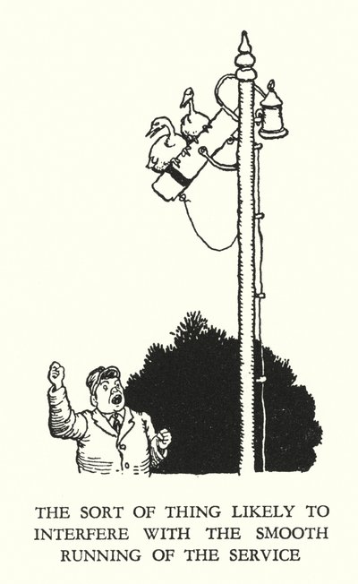 Illustration für Railway Ribaldry von W Heath Robinson von William Heath Robinson