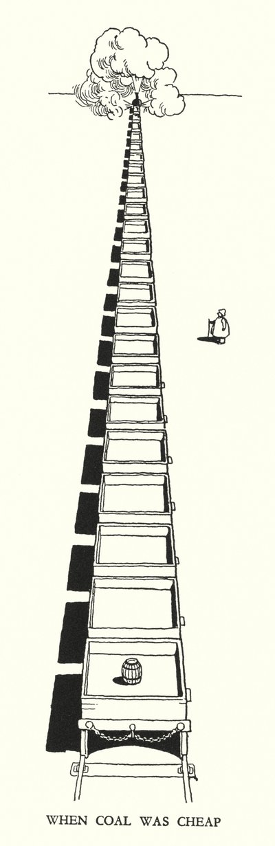 Illustration für Railway Ribaldry von W Heath Robinson von William Heath Robinson