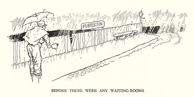 Illustration für Railway Ribaldry von W Heath Robinson (Lithografie) von William Heath Robinson
