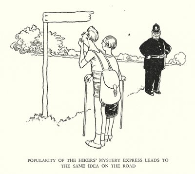 Illustration für Railway Ribaldry von W Heath Robinson von William Heath Robinson