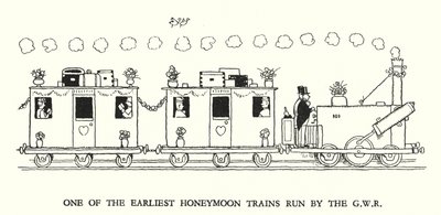 Illustration für Railway Ribaldry von W Heath Robinson von William Heath Robinson