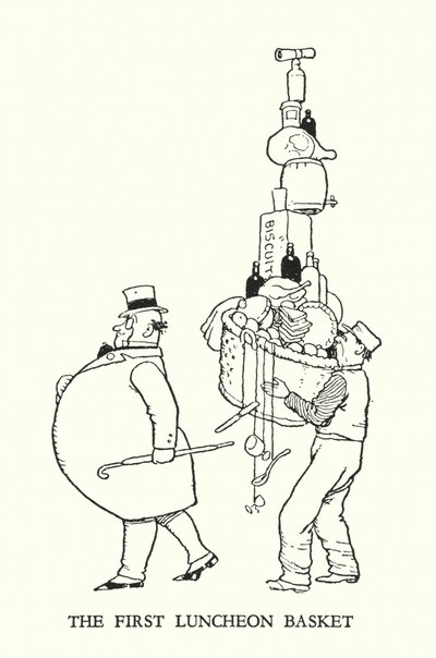 Illustration für Railway Ribaldry von W Heath Robinson von William Heath Robinson