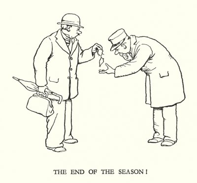 Illustration für Railway Ribaldry von W Heath Robinson von William Heath Robinson