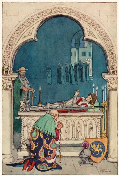 Illustration für Die Abenteuer des Don Quijote von William Heath Robinson