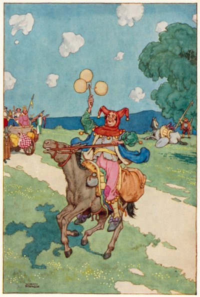 Illustration für Die Abenteuer des Don Quijote von William Heath Robinson