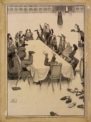 Strümpfe inspizieren am Heiligabend von William Heath Robinson