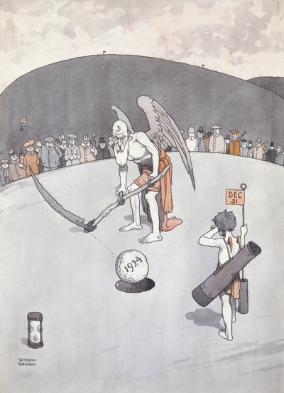 Das alte Loch ausbessern von William Heath Robinson