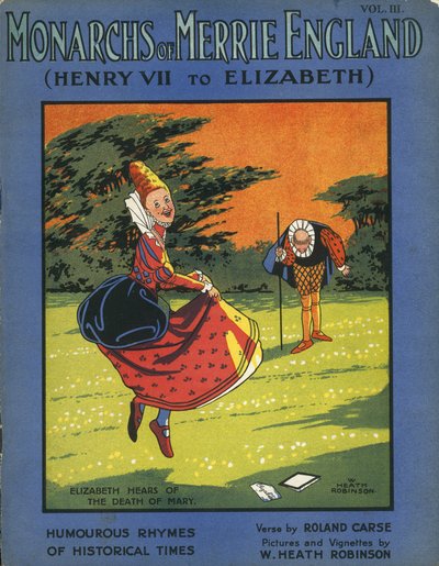 Königin Elisabeth I. erfährt vom Tod von Königin Maria von William Heath Robinson