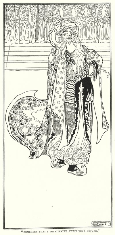 "Denken Sie daran, dass ich ungeduldig auf Ihre Rückkehr warte" von William Heath Robinson