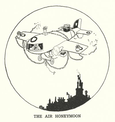 Die Luft-Hochzeitsreise von William Heath Robinson
