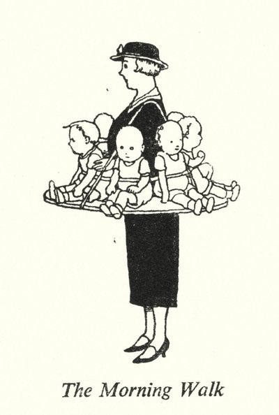 Der Morgenspaziergang von William Heath Robinson