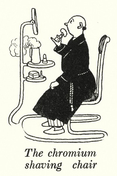 Der Chrom-Rasierstuhl von William Heath Robinson