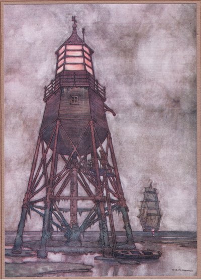 Die Küstenlichter Englands von William Heath Robinson