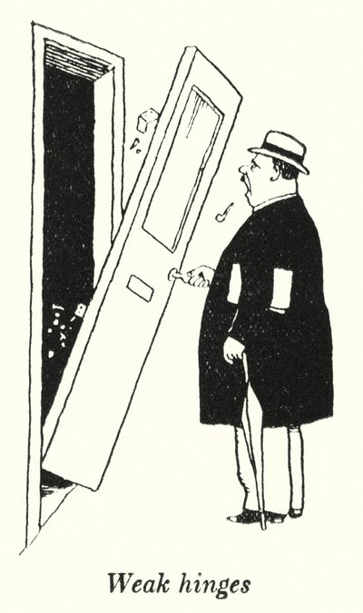 Schwache Scharniere von William Heath Robinson