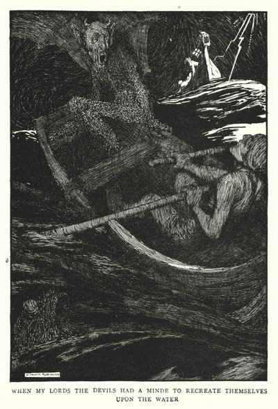 Als meine Herren die Teufel Lust hatten, sich auf dem Wasser zu vergnügen von William Heath Robinson
