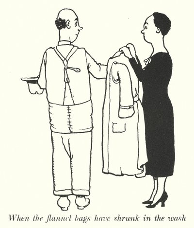 Wenn die Flanelltaschen in der Wäsche eingelaufen sind von William Heath Robinson