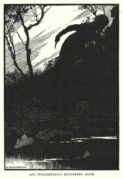 Und verräterisch Abece ermordet von William Heath Robinson