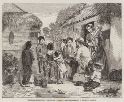 Skizzieren aus der Natur, von der Ausstellung der Royal Academy von William Hemsley