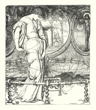 Die Dame von Shalott von William Henry (after) Hunt