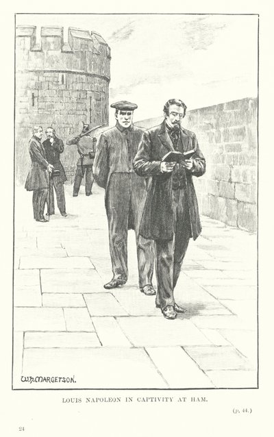 Louis Napoleon in Gefangenschaft in Ham von William Henry (after) Margetson