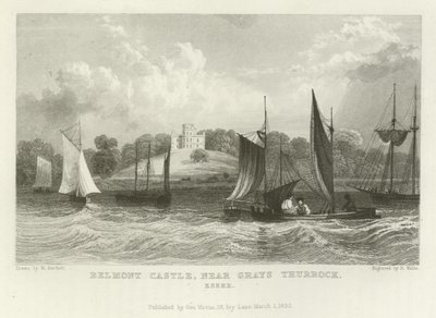 Belmont Castle, in der Nähe von Grays Thurrock, Essex von William Henry Bartlett