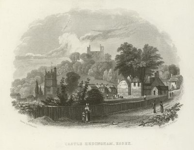Schloss Hedingham, Essex von William Henry Bartlett