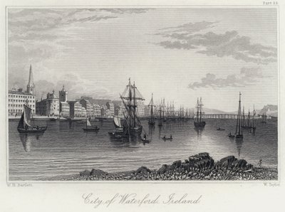 Stadt Waterford, Irland von William Henry Bartlett