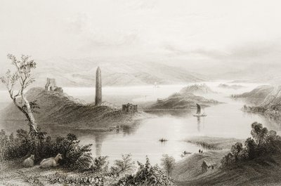 Devenish Island, County Fermanagh, Irland, aus 
