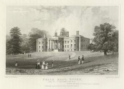 Felix Hall, Essex, Sitz von C. C. Western, Esquire, MP von William Henry Bartlett