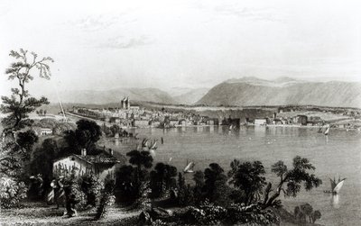 Genf von Coligny, graviert von Robert Wallis von William Henry Bartlett