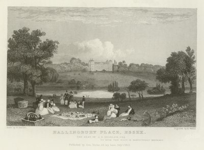 Hallingbury Place, Essex, der Sitz von J A Houblen, Esquire von William Henry Bartlett