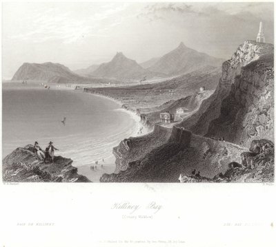 Killiney Bay in County Wicklow von William Henry Bartlett