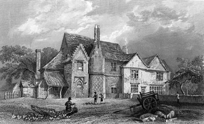 Little Warley Hall, Essex, graviert von Henry Adlard, 1833 (Gravur) von William Henry Bartlett