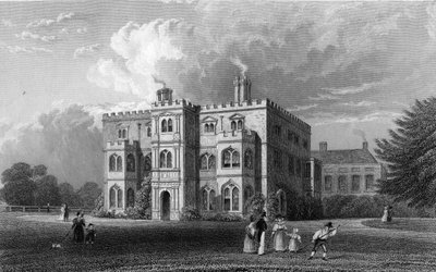 Marks Hall, Coggeshall, Essex, graviert von John Carr Armytage, 1833 von William Henry Bartlett