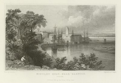 Mistley Quay, nahe Harwich, Essex von William Henry Bartlett