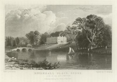 Rivenhall Place, Essex, Sitz des Reverend J. Western von William Henry Bartlett