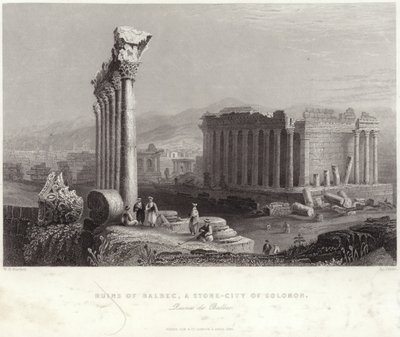 Ruinen von Balbec von William Henry Bartlett