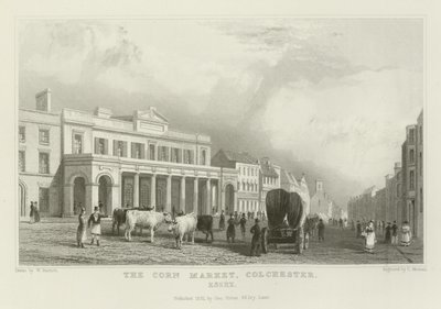 Der Kornmarkt, Colchester, Essex von William Henry Bartlett