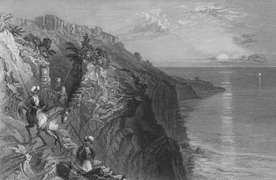 Die Leiter von Tyrus, ein Pass an der Küste, nahe Tyrus von William Henry Bartlett