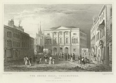 Das Shire Hall, Chelmsford, Essex von William Henry Bartlett