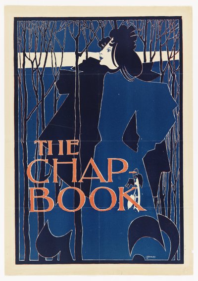 Die Blaue Dame, Plakat für The Chap-Book von William Henry Bradley