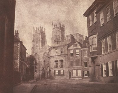 Eine Szene in York: York Minster von Lop Lane von William Henry Fox Talbot