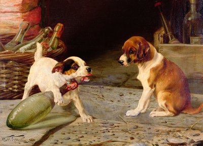 Entkorken der Flasche, 1887 von William Henry Hamilton Trood
