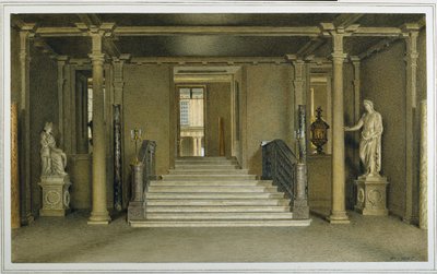 Nord Eingangshalle im Chatsworth House von William Henry Hunt